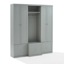 Load image into Gallery viewer, Harper 3Pc Entryway Set Gray - Hall Tree &amp; 2 Pantry Closets
