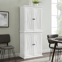 Load image into Gallery viewer, Clifton Tall Pantry Distressed White - 2 Stackable Pantries
