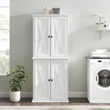 Load image into Gallery viewer, Clifton Tall Pantry Distressed White - 2 Stackable Pantries
