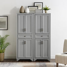Load image into Gallery viewer, Tara 2Pc Pantry Set Distressed Gray - 2 Pantries
