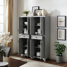 Load image into Gallery viewer, Tara 2Pc Pantry Set Distressed Gray - 2 Pantries
