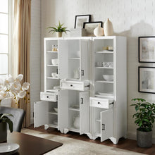 Load image into Gallery viewer, Tara 3Pc Pantry Set Distressed White - Pantry &amp; 2 Linen Cabinets
