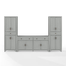 Load image into Gallery viewer, Tara 3Pc Sideboard And Pantry Set Distressed Gray - Sideboard &amp; 2 Pantries
