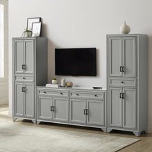 Load image into Gallery viewer, Tara 3Pc Entertainment Set Distressed Gray - Sideboard &amp; 2 Pantries
