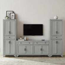 Load image into Gallery viewer, Tara 3Pc Entertainment Set Distressed Gray - Sideboard &amp; 2 Pantries
