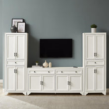 Load image into Gallery viewer, Tara 3Pc Entertainment Set Distressed White - Sideboard &amp; 2 Pantries
