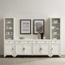 Load image into Gallery viewer, Tara 3Pc Sideboard And Bookcase Set Distressed White - Sideboard &amp; 2 Bookcases
