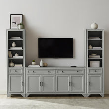 Load image into Gallery viewer, Tara 3Pc Entertainment Set Distressed Gray - Sideboard &amp; 2 Bookcases
