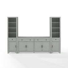 Load image into Gallery viewer, Tara 3Pc Entertainment Set Distressed Gray - Sideboard &amp; 2 Bookcases
