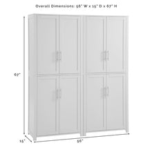 Load image into Gallery viewer, Savannah 2Pc Pantry Set White - 2 Pantries
