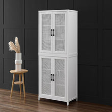 Load image into Gallery viewer, Milo Tall Storage Pantry White - 2 Stackable Pantries
