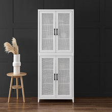 Load image into Gallery viewer, Milo Tall Storage Pantry White - 2 Stackable Pantries
