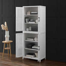 Load image into Gallery viewer, Milo Tall Storage Pantry White - 2 Stackable Pantries
