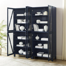 Load image into Gallery viewer, Cassai 2Pc Storage Pantry Set Navy - 2 Tall Pantries
