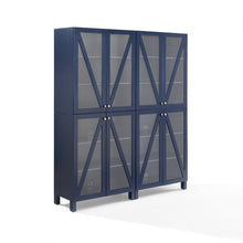 Load image into Gallery viewer, Cassai 2Pc Storage Pantry Set Navy - 2 Tall Pantries
