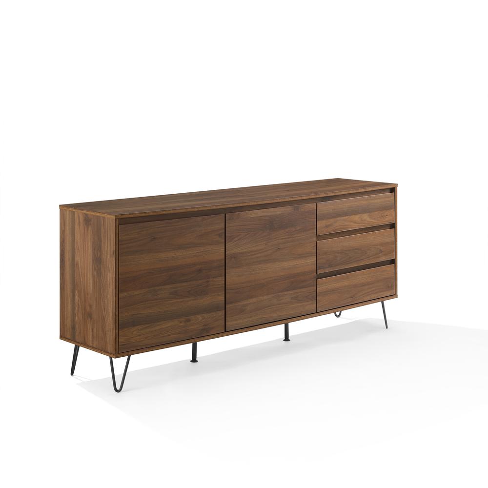 Teagan Record Storage Sideboard Brown Oak