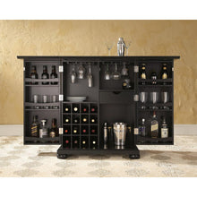 Load image into Gallery viewer, Alexandria Expandable Bar Cabinet Black
