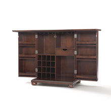 Load image into Gallery viewer, Alexandria Expandable Bar Cabinet Mahogany
