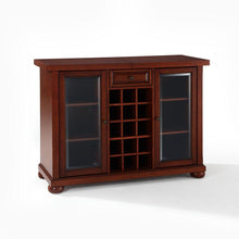 Load image into Gallery viewer, Alexandria Sliding Top Bar Cabinet Mahogany
