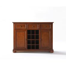 Load image into Gallery viewer, Alexandria Sideboard Cabinet W/Wine Storage Cherry
