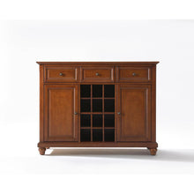 Load image into Gallery viewer, Cambridge Sideboard Cabinet W/Wine Storage Cherry
