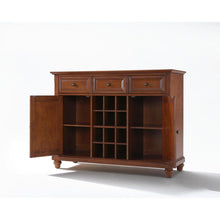 Load image into Gallery viewer, Cambridge Sideboard Cabinet W/Wine Storage Cherry
