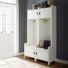 Load image into Gallery viewer, Fremont 2Pc Entryway Set Distressed White - 2 Hall Trees
