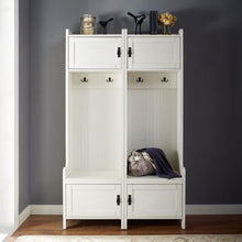 Load image into Gallery viewer, Fremont 2Pc Entryway Set Distressed White - 2 Hall Trees
