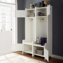 Load image into Gallery viewer, Fremont 2Pc Entryway Set Distressed White - 2 Hall Trees
