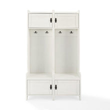 Load image into Gallery viewer, Fremont 2Pc Entryway Set Distressed White - 2 Hall Trees
