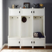 Load image into Gallery viewer, Fremont 3Pc Entryway Set Distressed White - 3 Hall Trees
