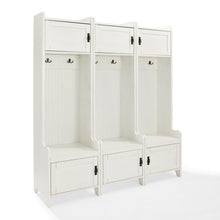 Load image into Gallery viewer, Fremont 3Pc Entryway Set Distressed White - 3 Hall Trees
