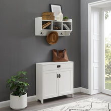 Load image into Gallery viewer, Fremont 2Pc Entryway Set Distressed White - Accent Cabinet, Shelf
