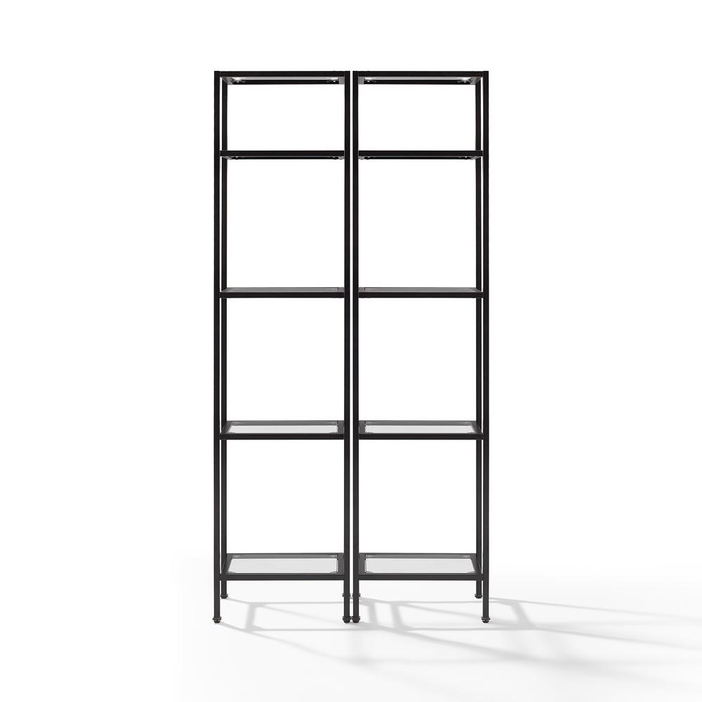 Aimee 2Pc Etagere Set Soft Gold, 2 Narrow Etageres