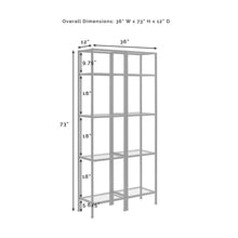 Load image into Gallery viewer, Aimee 2Pc Etagere Set Soft Gold - 2 Narrow Etageres
