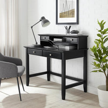 Load image into Gallery viewer, Campbell Desk And Hutch Set Black - Desk &amp; Hutch
