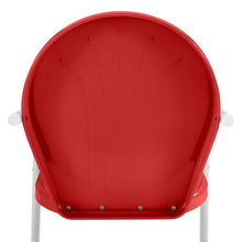 Load image into Gallery viewer, Griffith 3Pc Outdoor Metal Bistro Set Bright Red Gloss/White Satin - Bistro Table &amp; 2 Chairs
