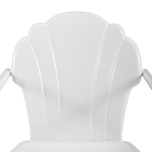 Load image into Gallery viewer, Tulip 5Pc Outdoor Metal Dining Set White Satin - Dining Table &amp; 4 Chairs
