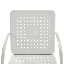 Load image into Gallery viewer, Bates 5Pc Outdoor Metal Dining Set White Gloss /White Satin - Dining Table &amp; 4 Armchairs
