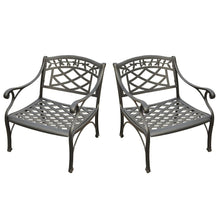 Load image into Gallery viewer, Sedona 2Pc Outdoor Chair Set Black - 2 Club Chairs
