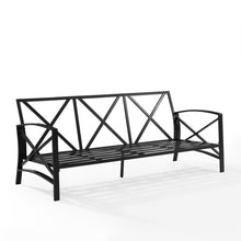 Load image into Gallery viewer, Kaplan Outdoor Metal Sofa Oatmeal/Oil Rubbed Bronze
