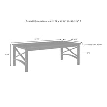 Load image into Gallery viewer, Kaplan 2Pc Outdoor Metal Sofa Set Mist/Oil Rubbed Bronze - Sofa &amp; Coffee Table
