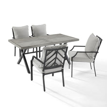 Load image into Gallery viewer, Otto 5Pc Outdoor Metal Dining Set
