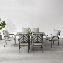 Load image into Gallery viewer, Otto 7Pc Outdoor Metal Dining Set
