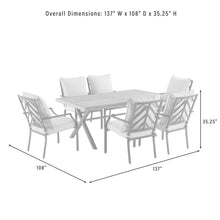Load image into Gallery viewer, Otto 7Pc Outdoor Metal Dining Set
