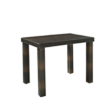 Load image into Gallery viewer, Palm Harbor 5Pc Outdoor Wicker Counter Height Dining Set Brown - Table &amp; 4 Stools
