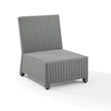Load image into Gallery viewer, Bradenton Outdoor Wicker Sectional Center Chair Navy/Gray
