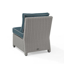 Load image into Gallery viewer, Bradenton Outdoor Wicker Sectional Center Chair Navy/Gray
