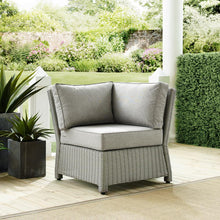 Load image into Gallery viewer, Bradenton Outdoor Wicker Sectional Corner Chair Gray/Gray
