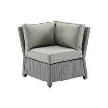 Load image into Gallery viewer, Bradenton Outdoor Wicker Sectional Corner Chair Gray/Gray
